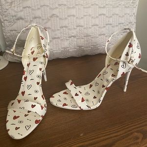 ALDO CALLY PRINTED HEEL SANDALS